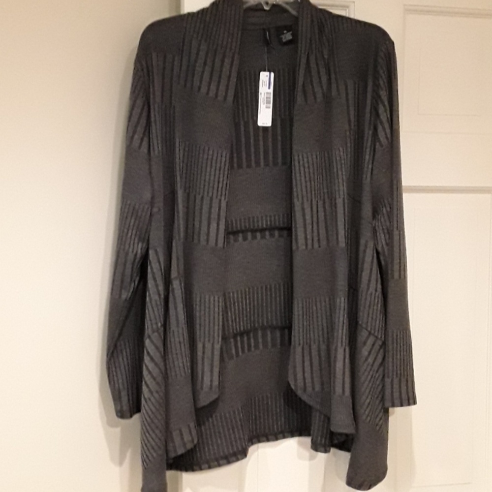 Dark Grey Cardigan by New Direction XL